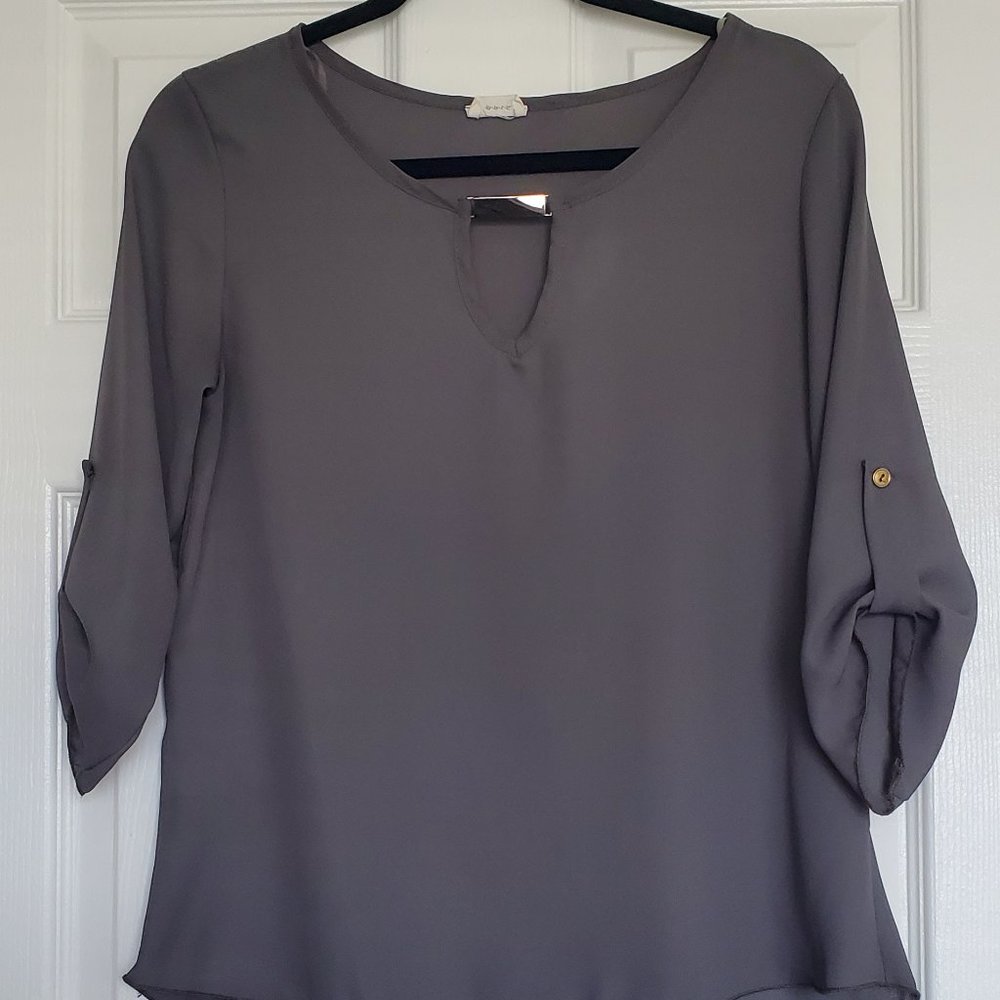 Sheer Grey blouse